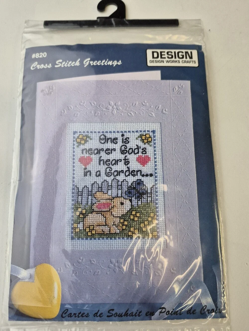Design Works Crafts #820 Cross Stitch Greetings “God’s Heart in a Garden” Kit
